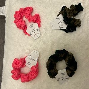 Crochet scrunchies made from 100% acrylic